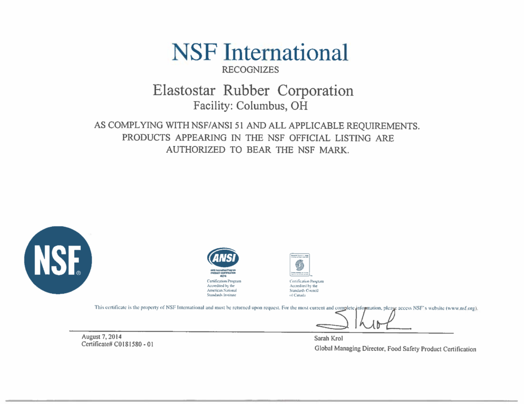 NSF-Certificate