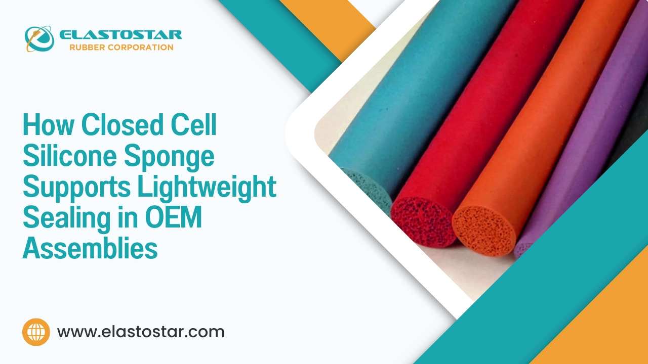 How closed cell silicone sponge supports lightweight sealing in oem assemblies