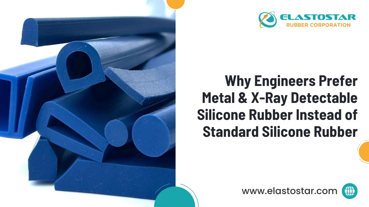 Metal detectable silicon rubber
