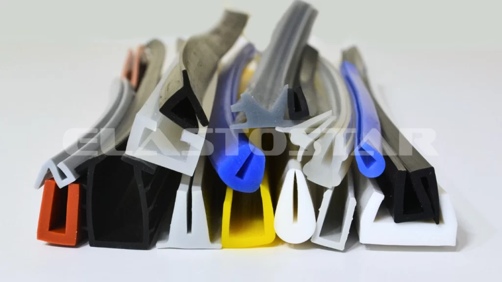 Extruded Silicone Rubber U Channels Extruded silicone rubber u channels