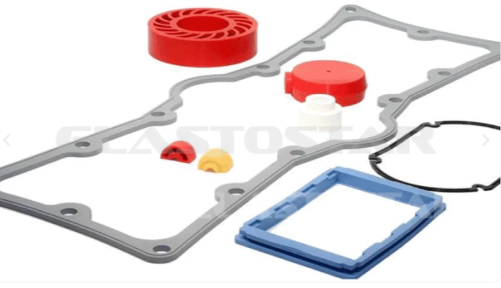 Silicone rubber molding