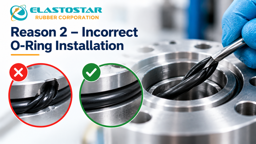 Reason 2 – incorrect o-ring installation