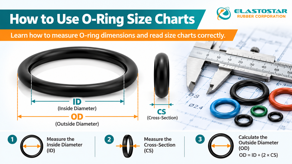 How to use o-ring size charts?