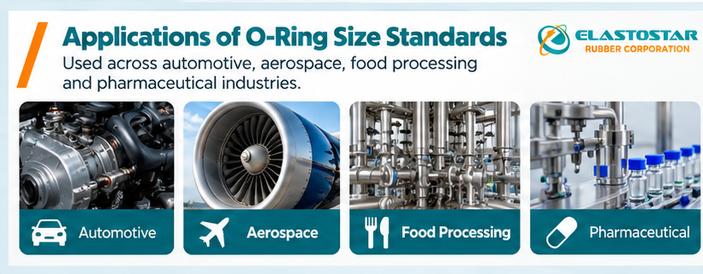 Applications of o-ring size standards in various industries
