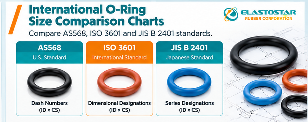 International o-ring size comparison charts